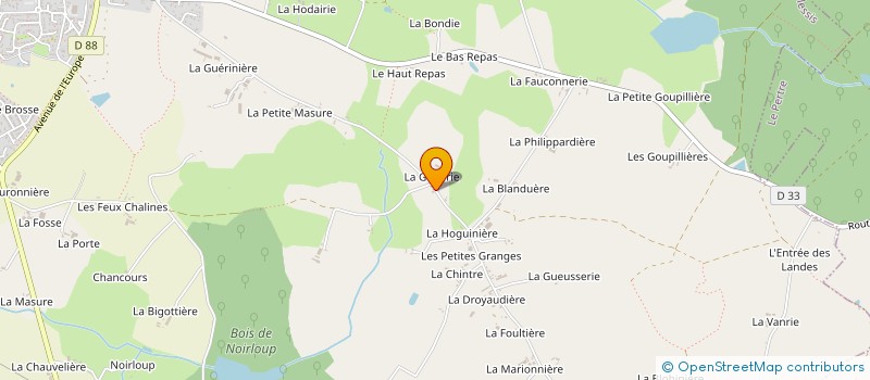 localisation de l'entreprise EARL DE LUSODRIE à GENNES-SUR-SEICHE