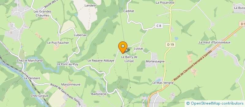 localisation de l'entreprise EARL DE LUSSAC à SAINT-LEONARD-DE-NOBLAT