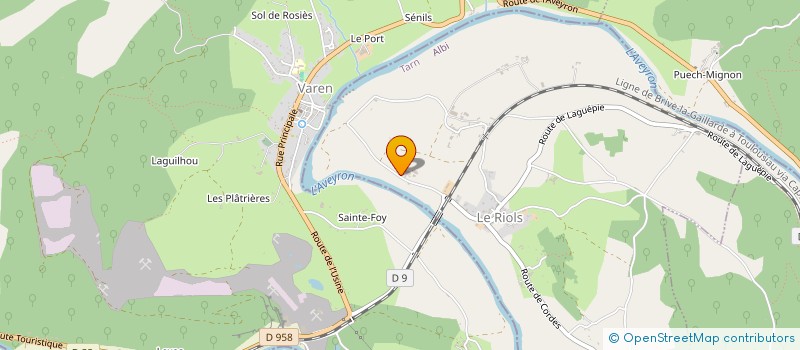 localisation de l'entreprise EARL DE MADIE  LE RIOLS