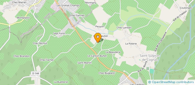 localisation de l'entreprise EARL DE MAISON ROUGE à VAL-DE-COGNAC