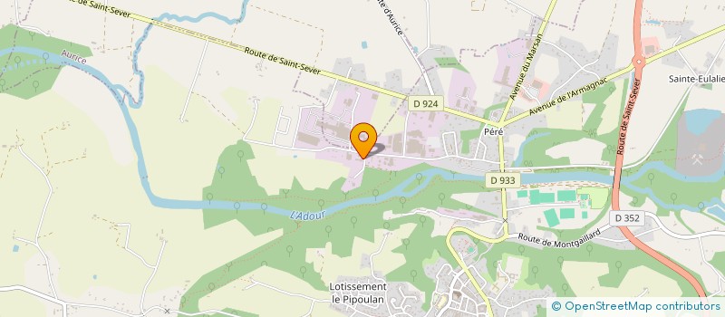 localisation de l'entreprise EARL DE MAISONNAVE à SAINT-SEVER