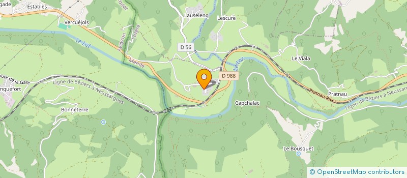 localisation de l'entreprise EARL DE MALBOSC à LA CANOURGUE