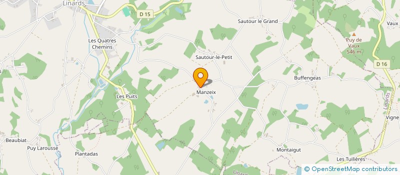 localisation de l'entreprise EARL DE MANZEIX à LINARDS