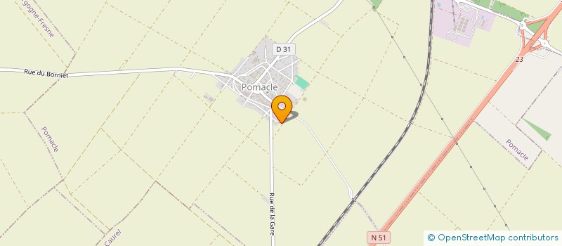 localisation de l'entreprise EARL DE MARCOGNE  POMACLE