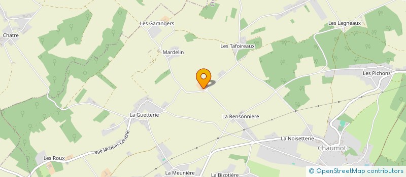 localisation de l'entreprise EARL DE MARDELIN à CHAUMOT