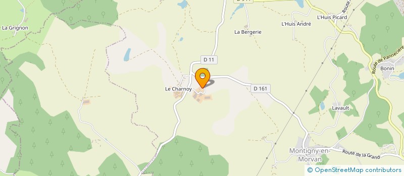 localisation de l'entreprise EARL DE MARMANTRAY à MONTIGNY-EN-MORVAN