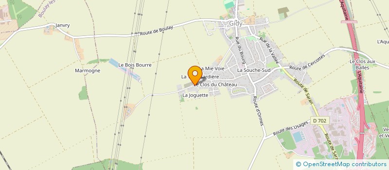 localisation de l'entreprise EARL DE MARMOGNE à GIDY