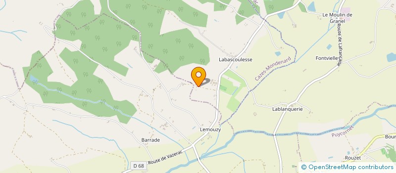 localisation de l'entreprise EARL DE MARSALOU  CAZES-MONDENARD