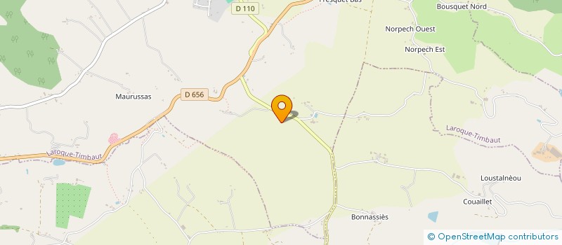 localisation de l'entreprise EARL DE MARTEL  SAINT ANTOINE DE FICALBA