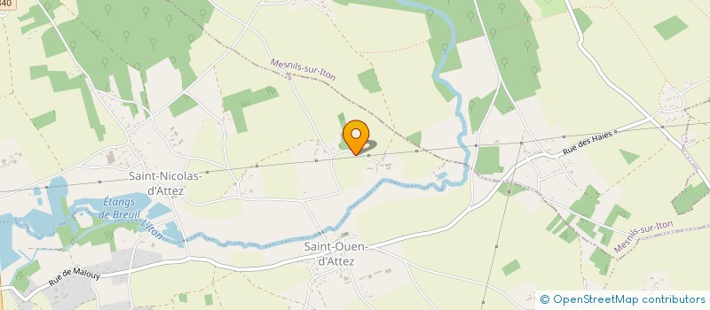 localisation de l'entreprise EARL DE MAUNY à SAINTE-MARIE-D'ATTEZ