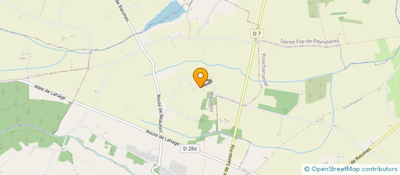 localisation de l'entreprise EARL DE MAZERIX  RIEUMES