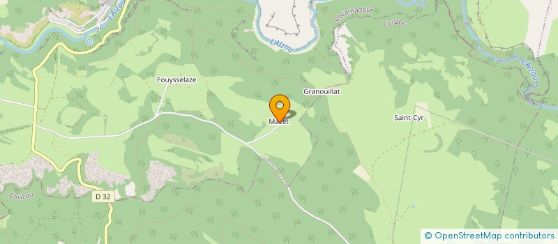 localisation de l'entreprise EARL DE MAZET  ROCAMADOUR