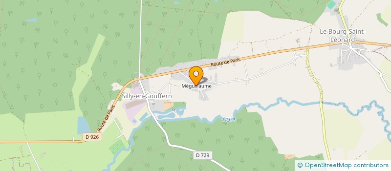 localisation de l'entreprise EARL DE MEGUILLAUME à GOUFFERN EN AUGE