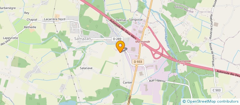 localisation de l'entreprise EARL DE MERAC  SAMAZAN