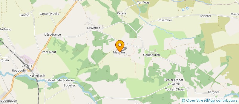 localisation de l'entreprise EARL DE MESCAM à HANVEC