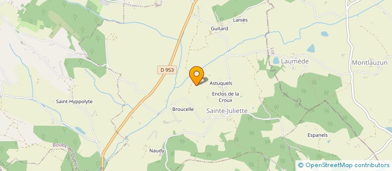 localisation de l'entreprise EARL DE METOU à SAINTE-JULIETTE