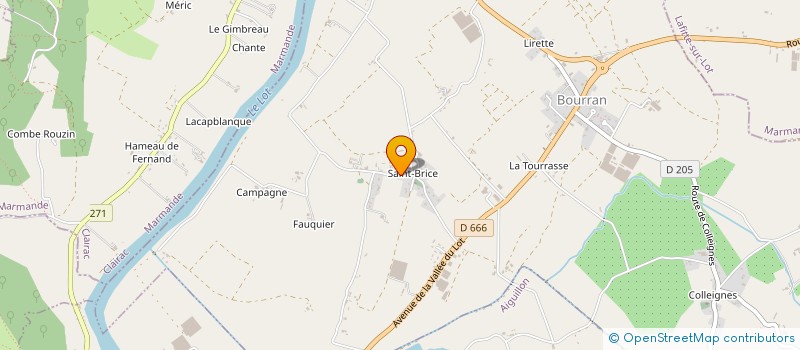 localisation de l'entreprise EARL DE MEYNIE à BOURRAN