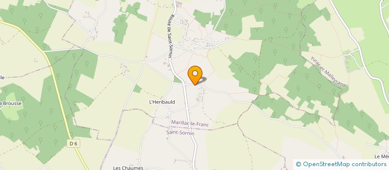localisation de l'entreprise EARL DE MIAULANT à YVRAC-ET-MALLEYRAND