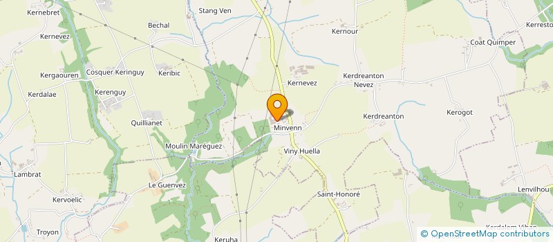 localisation de l'entreprise EARL DE MINVEN  PLOGASTEL-SAINT-GERMAIN