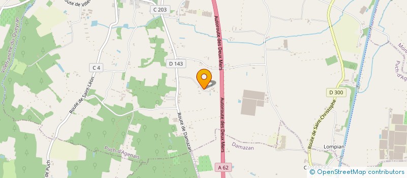 localisation de l'entreprise EARL DE MOISE  PUCH D'AGENAIS