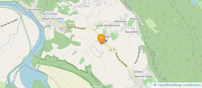 localisation de l'entreprise EARL DE MOJIOUD à GROSLEE-SAINT-BENOIT
