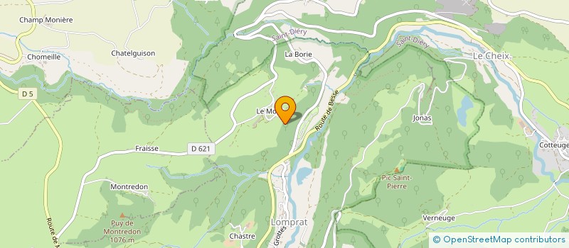localisation de l'entreprise EARL DE MONAT à BESSE ET SAINT ANASTAISE