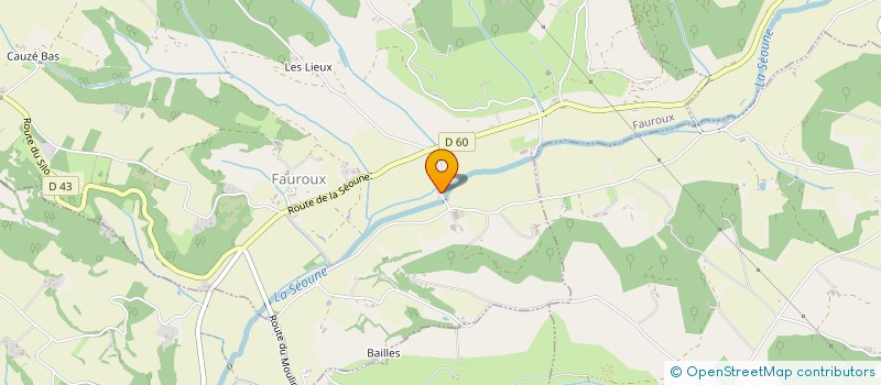 localisation de l'entreprise EARL DE MONSEIGNE  FAUROUX