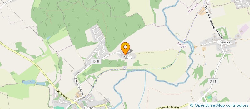 localisation de l'entreprise EARL DE MONT  PANGE