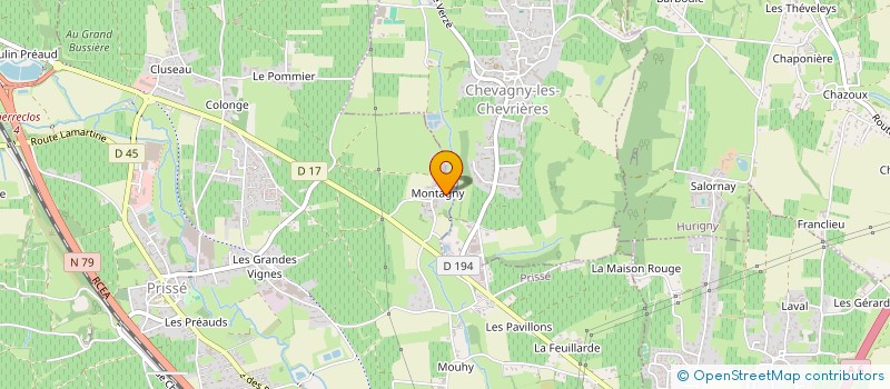 localisation de l'entreprise EARL DE MONTAGNY REVOL CHRISTOPHE à PRISSE