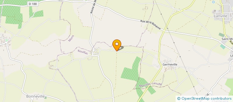 localisation de l'entreprise EARL DE MONTAIGON à ROUILLAC