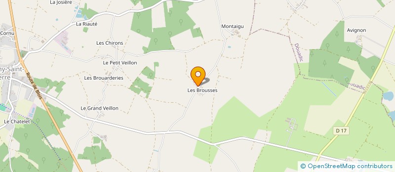 localisation de l'entreprise EARL DE MONTAIGU à POULIGNY-SAINT-PIERRE