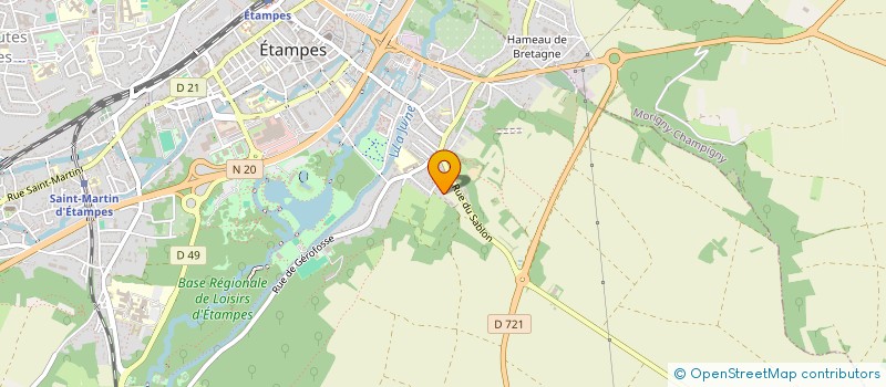 localisation de l'entreprise EARL DE MONTANCHAUX à ETAMPES