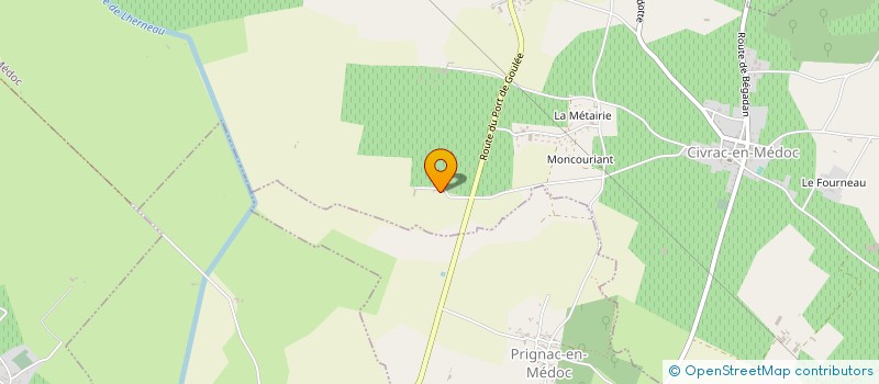localisation de l'entreprise EARL DE MONTIGNAC  CIVRAC-EN-MEDOC
