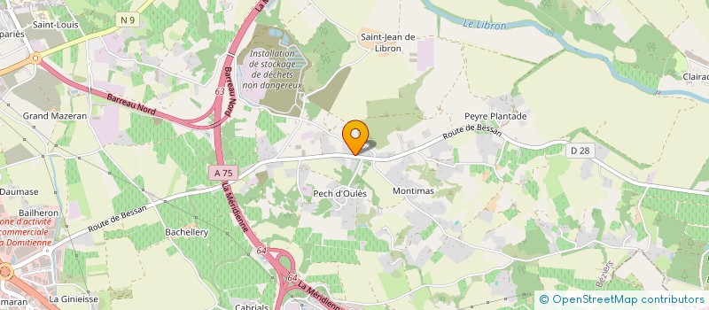 localisation de l'entreprise EARL DE MONTIMAS à BEZIERS