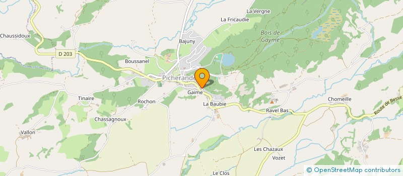 localisation de l'entreprise EARL DE MOUILHAT  PICHERANDE