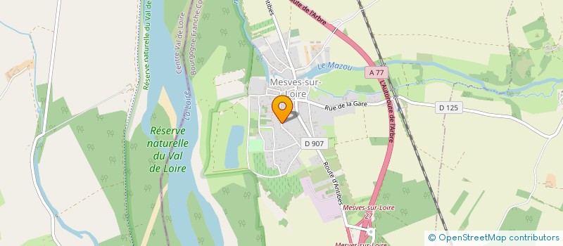 localisation de l'entreprise EARL DE MOURON à MESVES SUR LOIRE