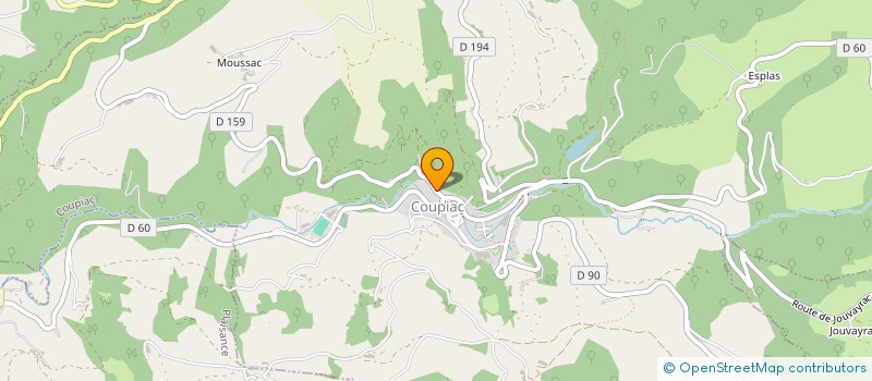 localisation de l'entreprise EARL DE MOUSSAC  COUPIAC