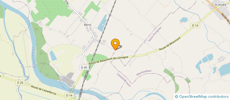 localisation de l'entreprise EARL DE NAUGUILLES  CASTELSARRASIN