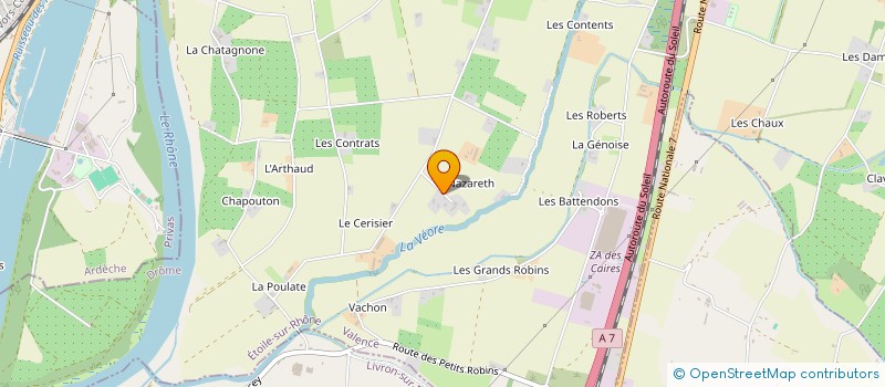 localisation de l'entreprise EARL DE NAZARETH à ETOILE-SUR-RHONE