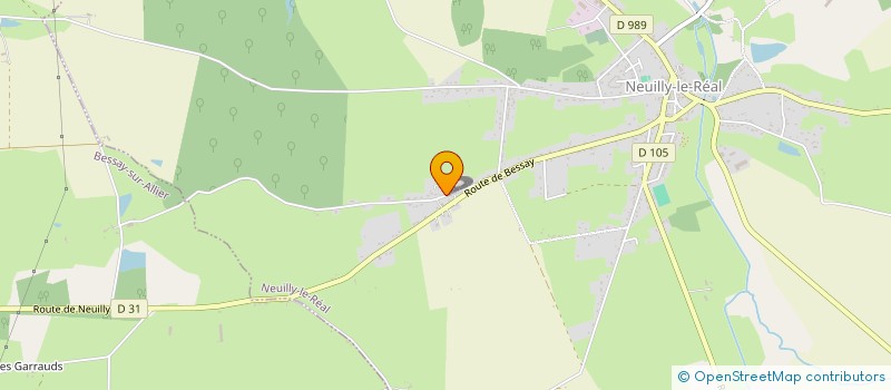 localisation de l'entreprise EARL DE NEUGLIZE à BESSAY SUR ALLIER