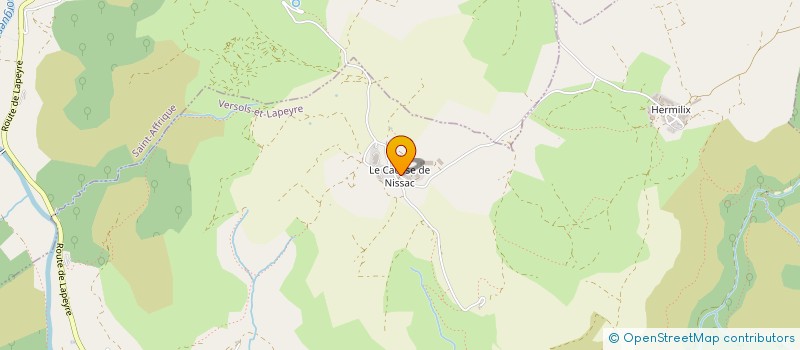 localisation de l'entreprise EARL DE NISSAC à VERSOLS-ET-LAPEYRE