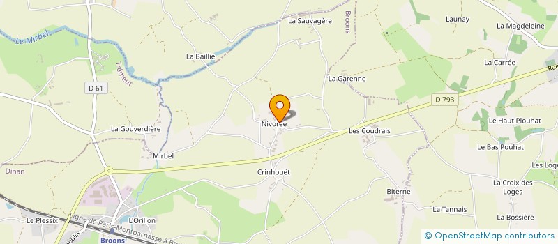 localisation de l'entreprise EARL DE NIVOREE à BROONS