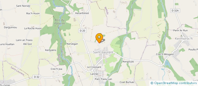 localisation de l'entreprise EARL DE PARC LAND  BEGARD
