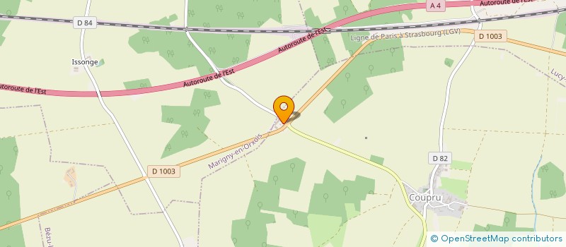 localisation de l'entreprise EARL DE PARIS  COUPRU