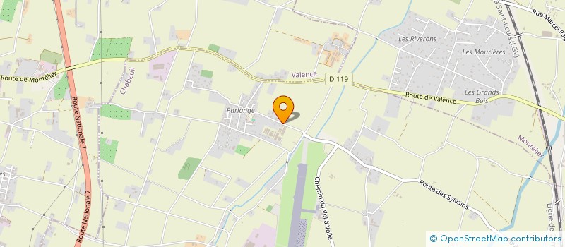 localisation de l'entreprise EARL DE PARLANGES à CHABEUIL