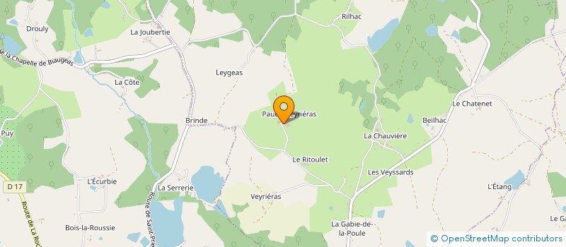 localisation de l'entreprise EARL DE PAUCHA à CHATEAU-CHERVIX