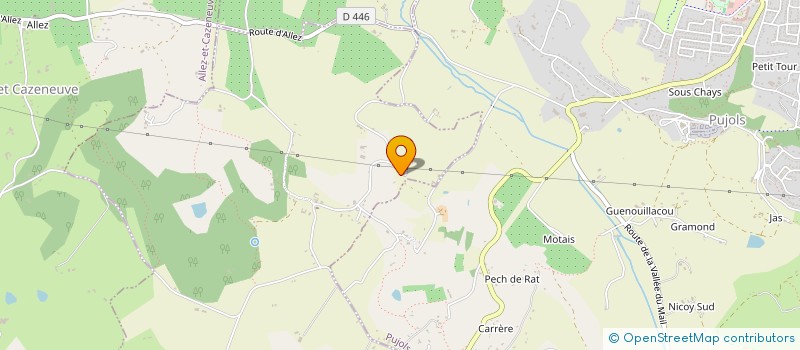 localisation de l'entreprise EARL DE PECH BRUT  LEDAT