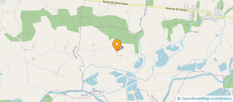 localisation de l'entreprise EARL DE PELANE  CAUNA