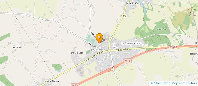 localisation de l'entreprise EARL DE PEN AR GUER à LOUARGAT