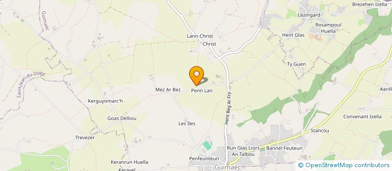 localisation de l'entreprise EARL DE PENLAN à GUIMAEC